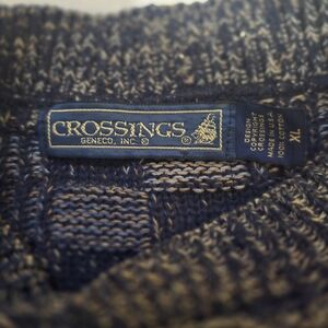 Crossings Men's Crewneck Sweater - Black and Gray